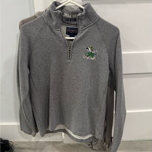 Jansport Gray Quarter-Zip with Embroidered Logo